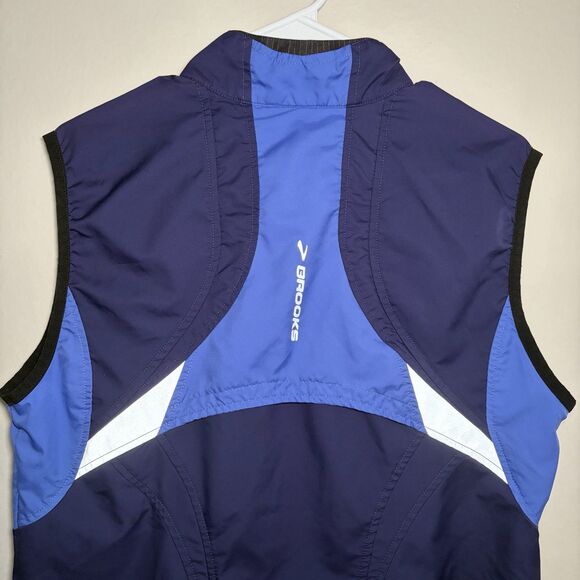 Brooks Element Vest Athletic Running Shelter Technology Activewear Blue Women L - Picture 5 of 8